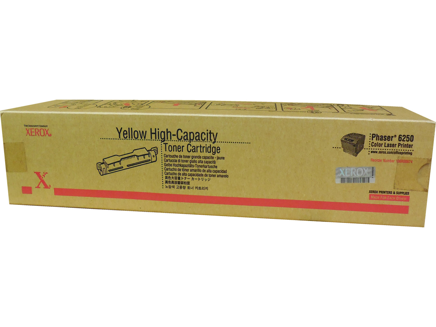 XEROX 106R00674 (106R674) Yellow High Yield Toner 8k