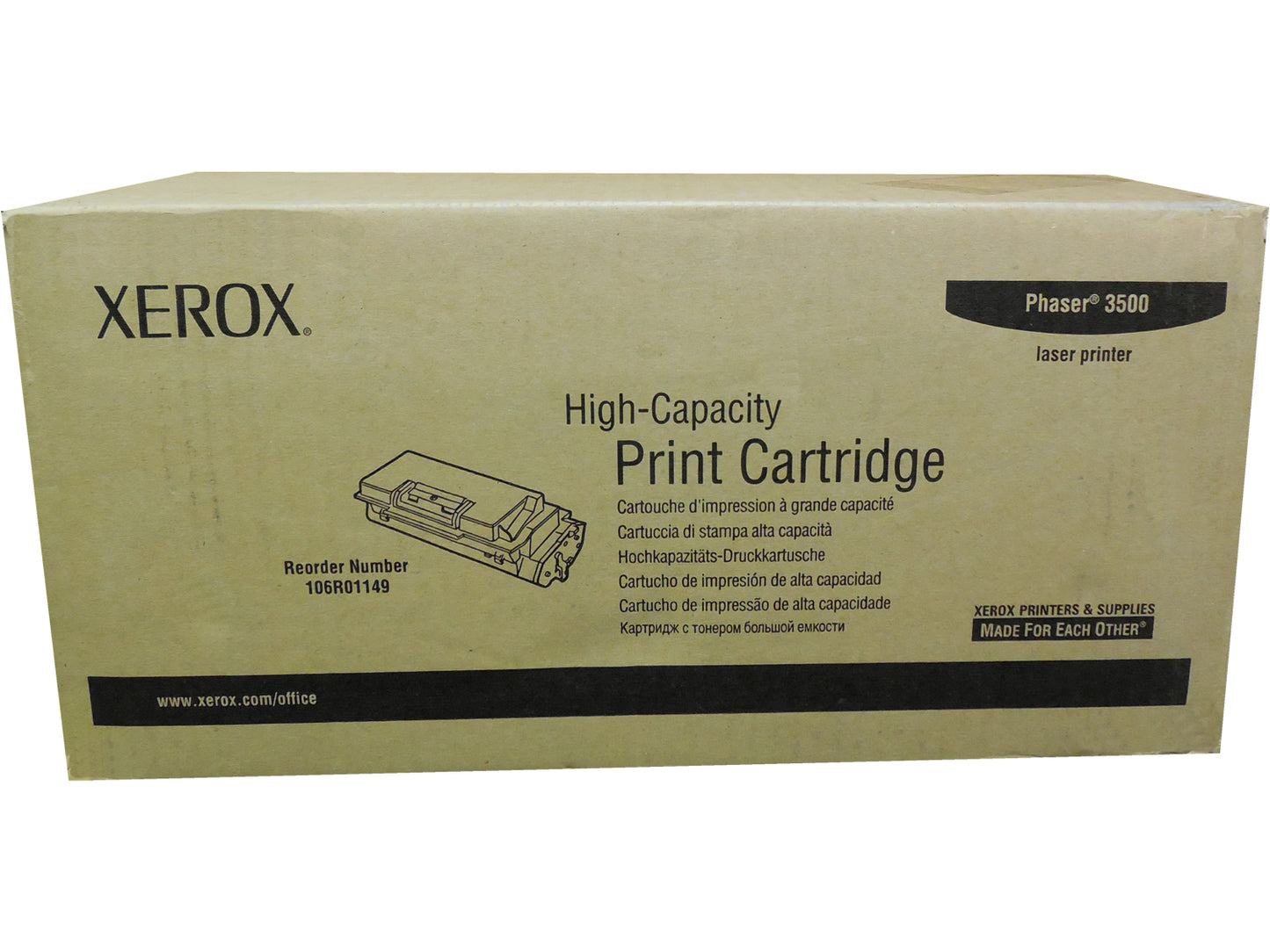 XEROX 106R01149 (106R1149) Black High Yield Toner 12k