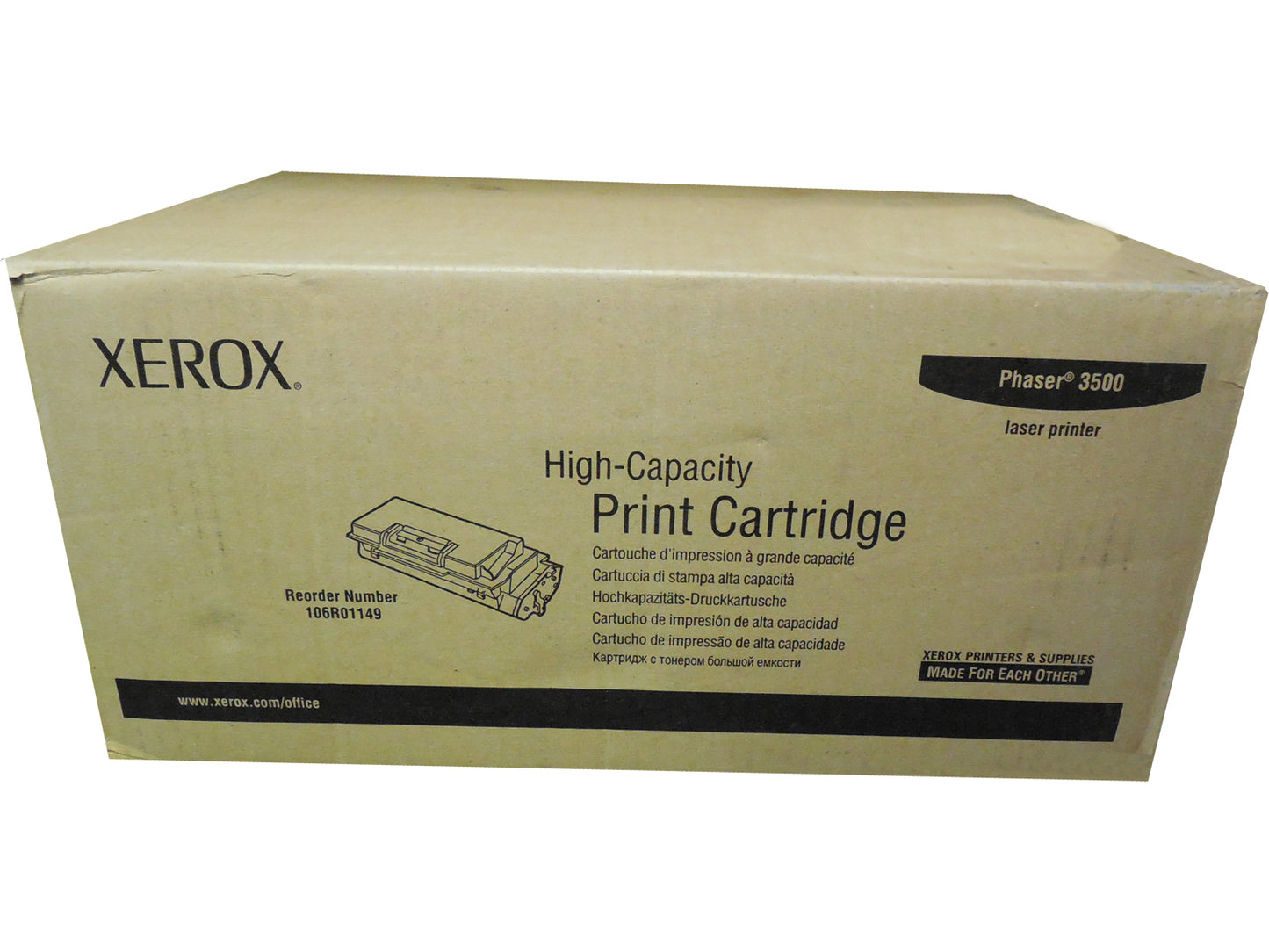 XEROX 106R01149 (106R1149) Black High Yield Toner 12k