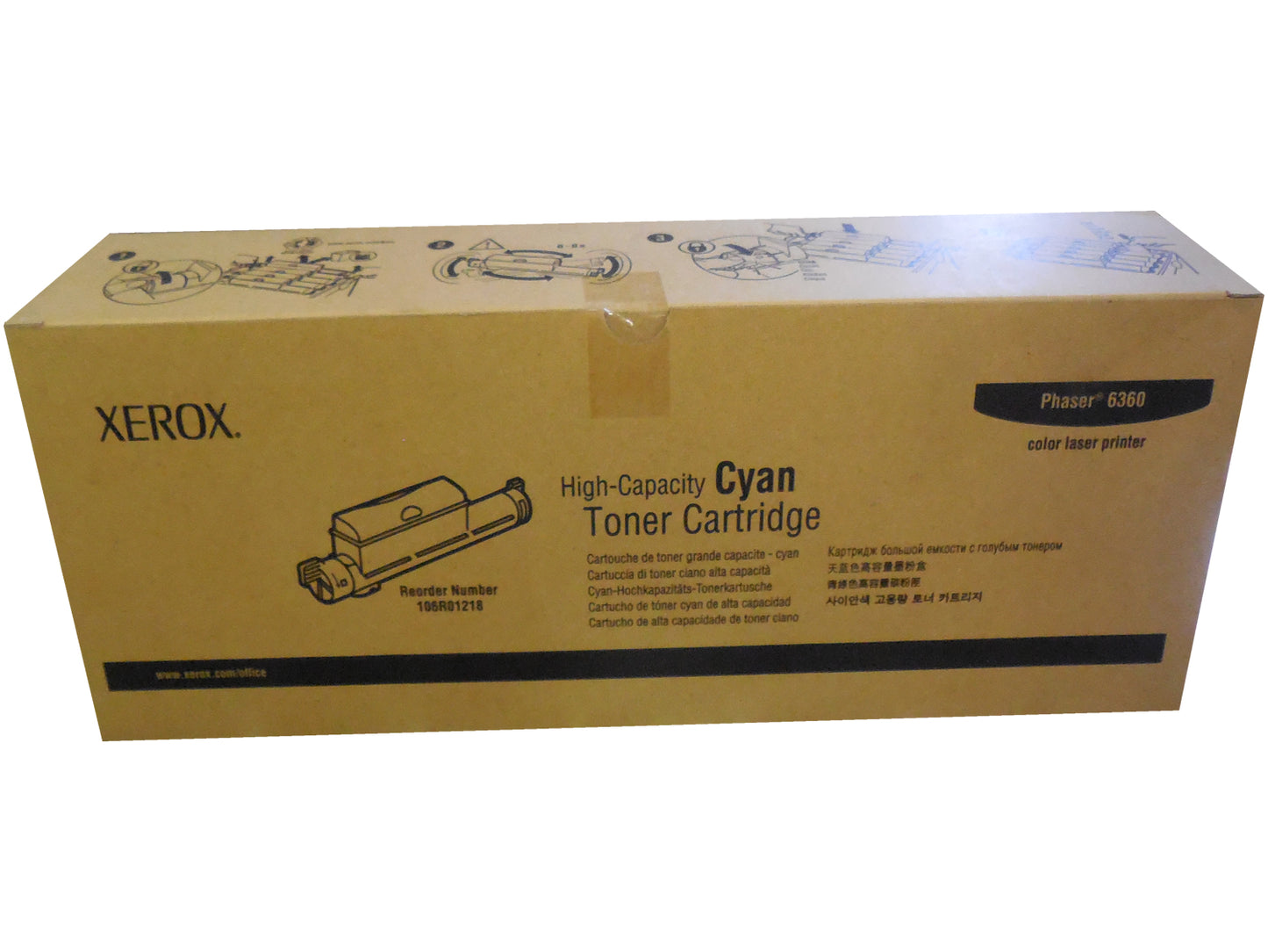 XEROX 106R01218 (106R1218) Cyan High Yield Toner 2k