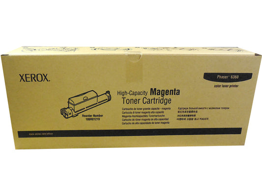 XEROX 106R01219 (106R1219) Magenta High Yield Toner 12k