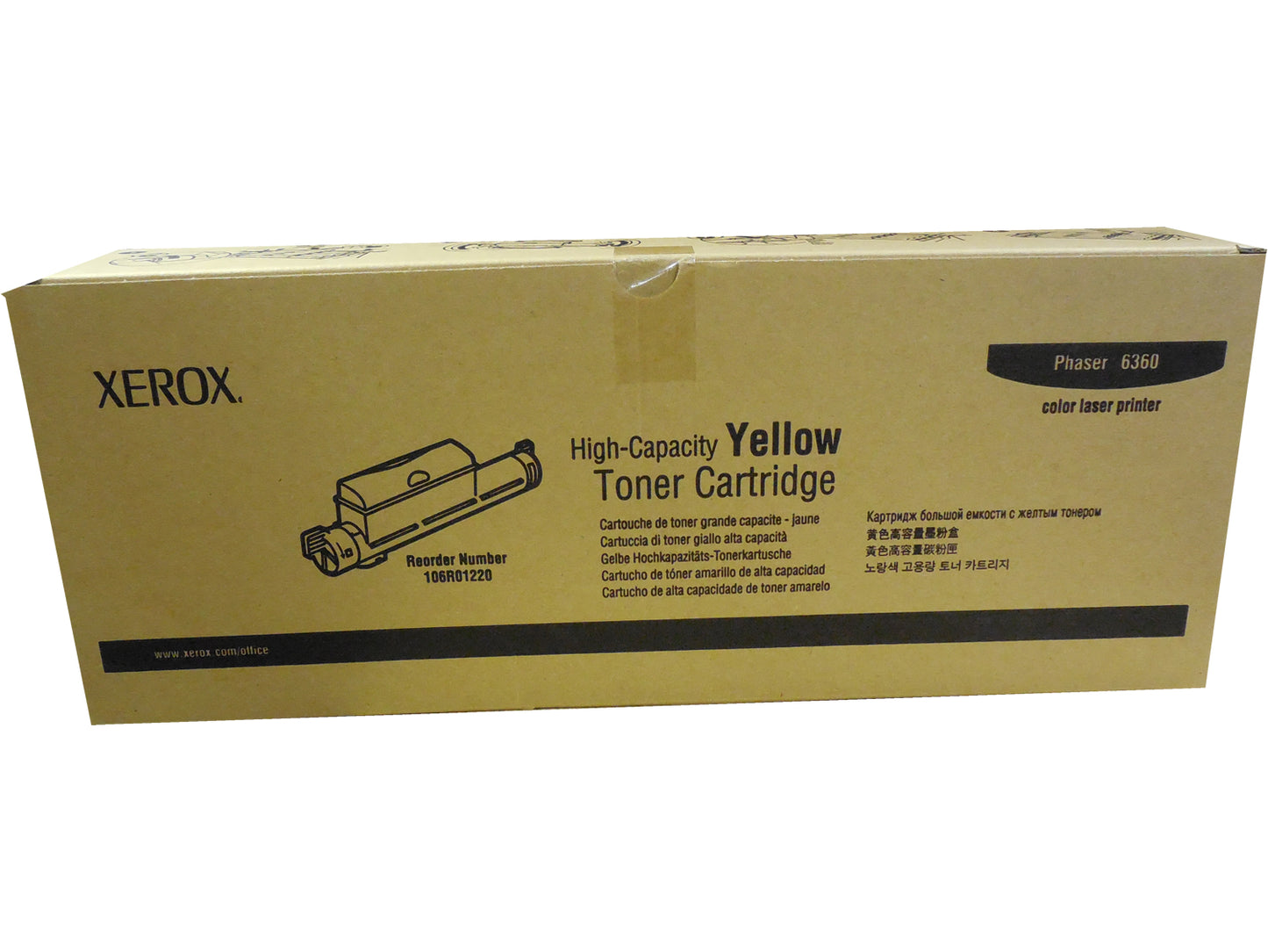 XEROX 106R01220 (106R1220) Yellow High Yield Toner 12k