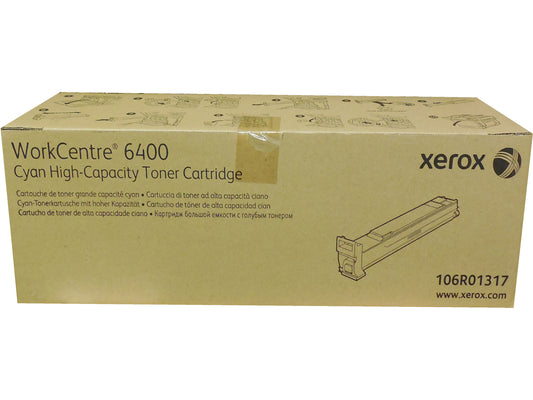 XEROX 106R01317 (106R1317) Cyan High Yield Toner 16.5k