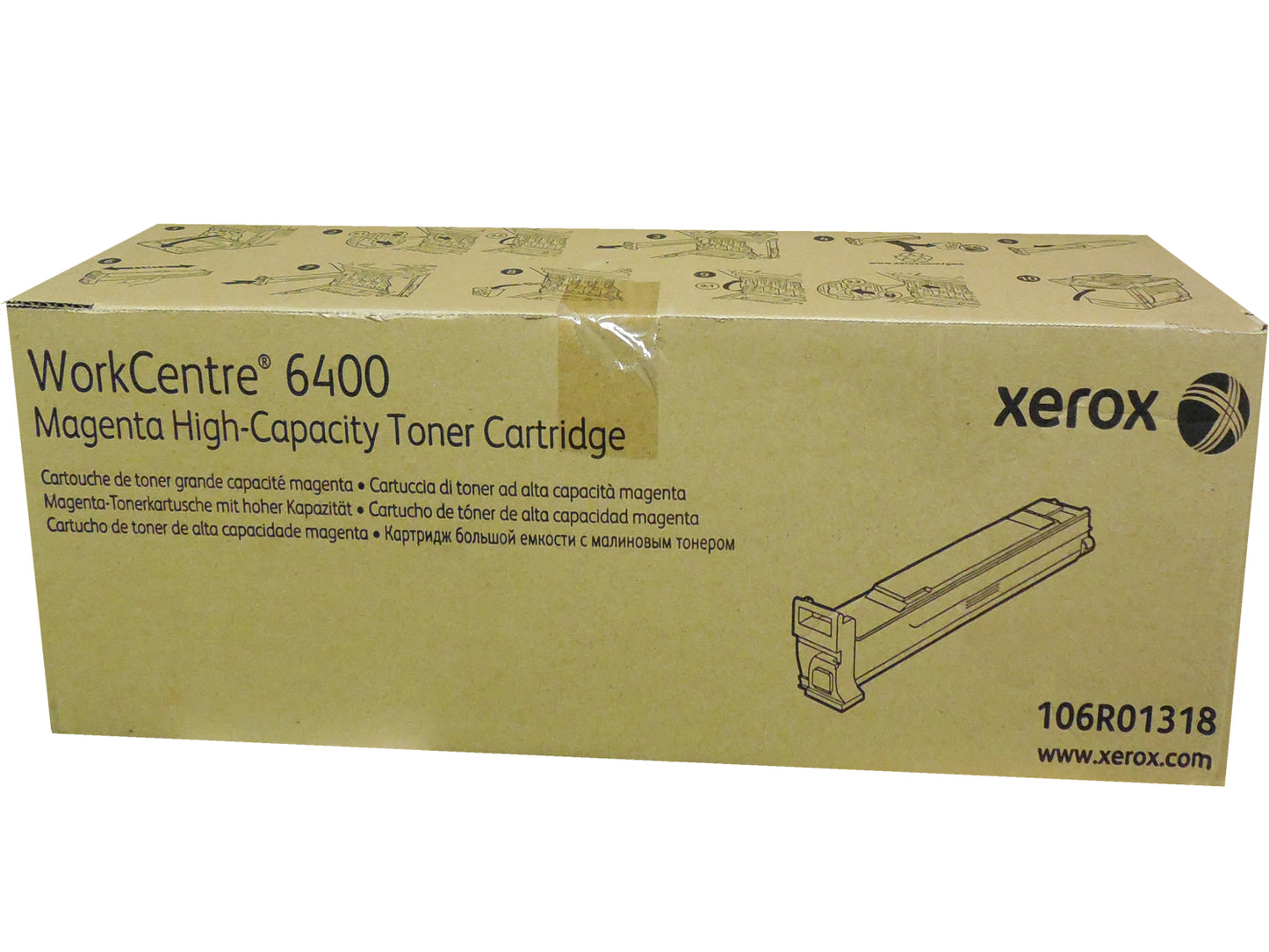 XEROX 106R01318 (106R1318) Magenta High Yield Toner 16.5k