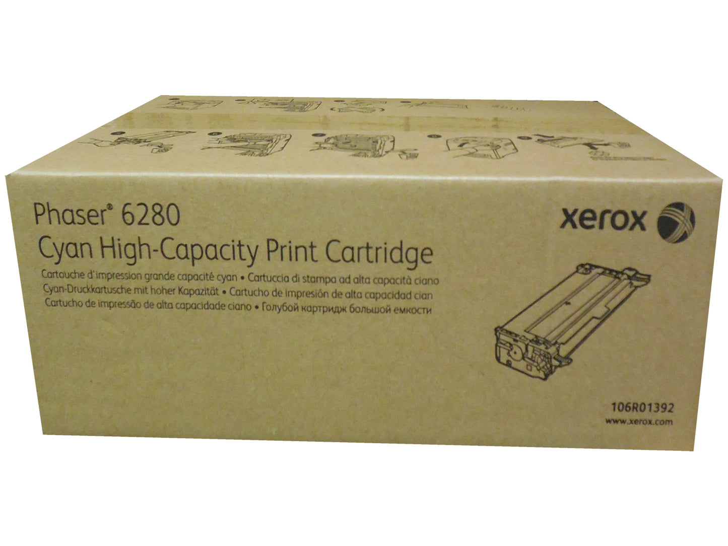 XEROX 106R01392 (106R1392) Cyan High-Capacity Toner 5.9k