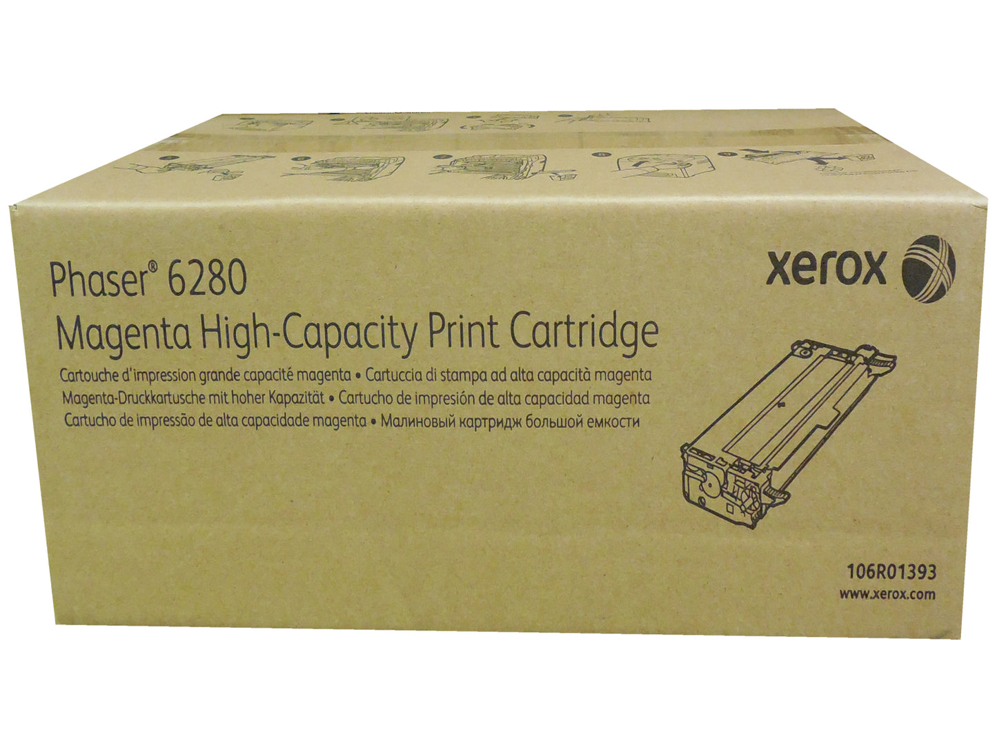 XEROX 106R01393 (106R1393) Magenta High-Capacity Toner 5.9k