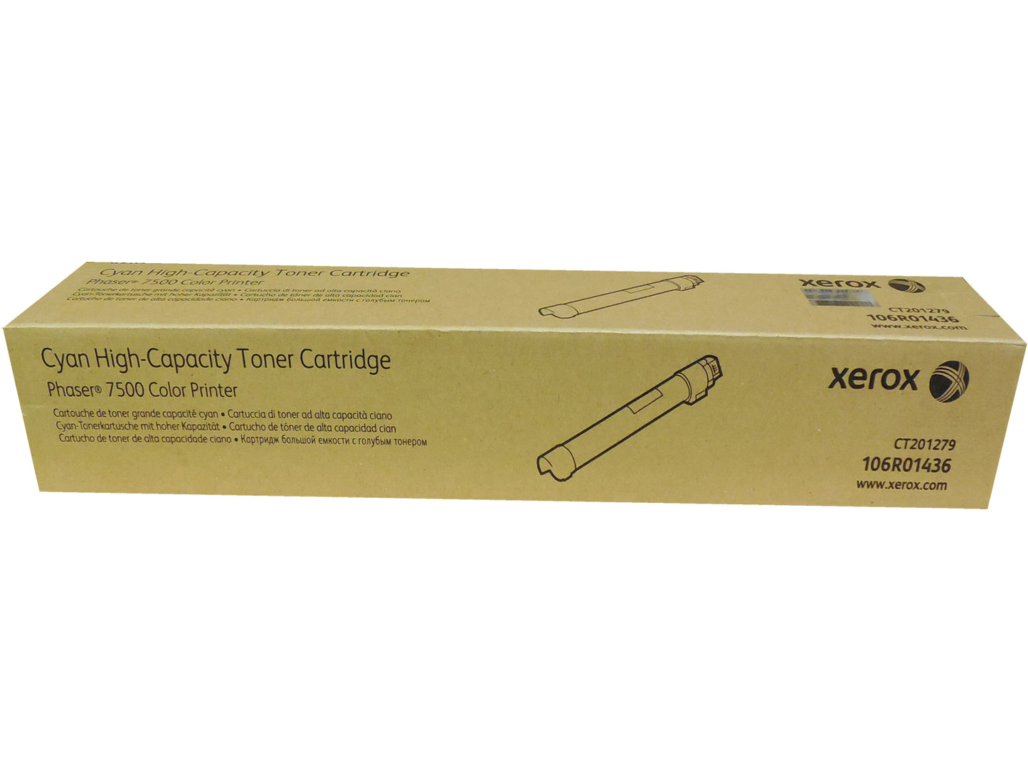 XEROX 106R01436 (106R1436) Cyan High Yield Toner 17.8k