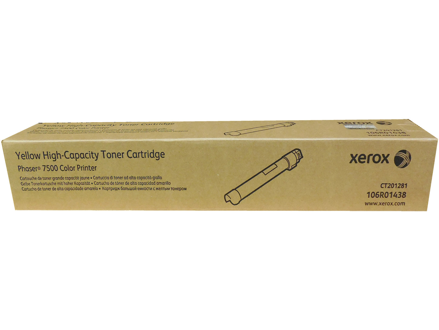 XEROX 106R01438 (106R1438) Yellow High Yield Toner 17.8k