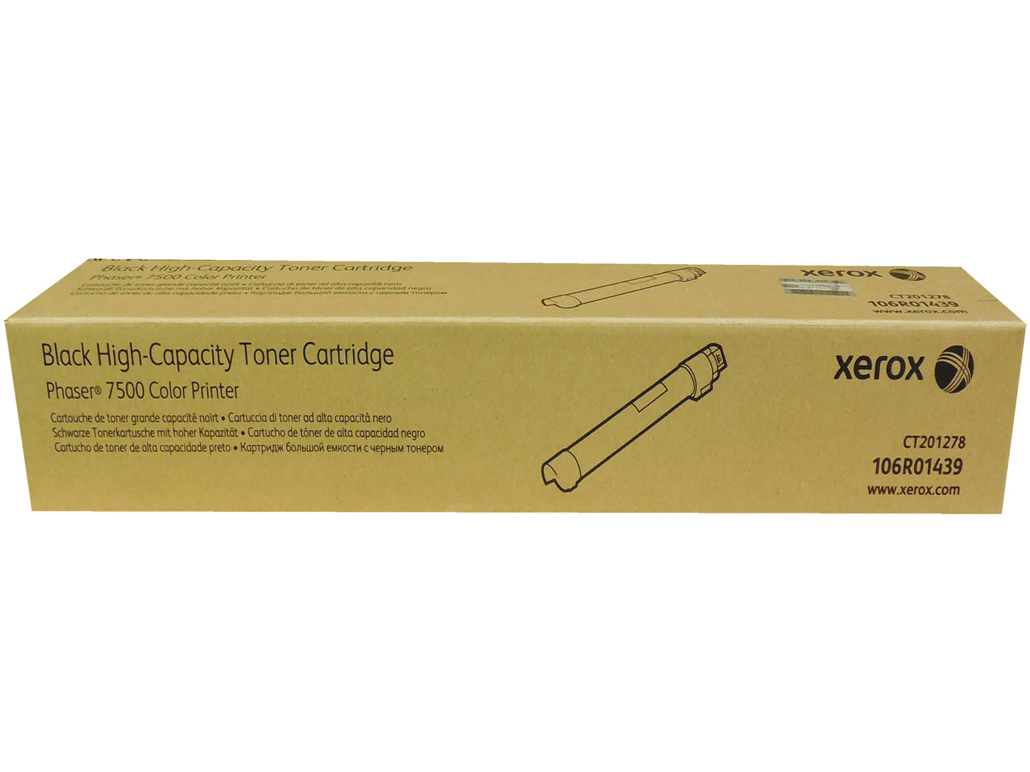 XEROX 106R01439 (106R1439) Black High Yield Toner 19.8k