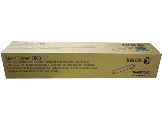 XEROX 106R01566 (106R1566) Cyan High Yield Toner 17k