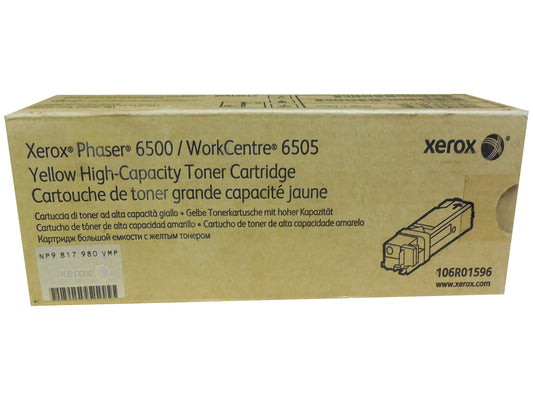 XEROX 106R01596 (106R1596) Yellow High Yield Toner 2.5k