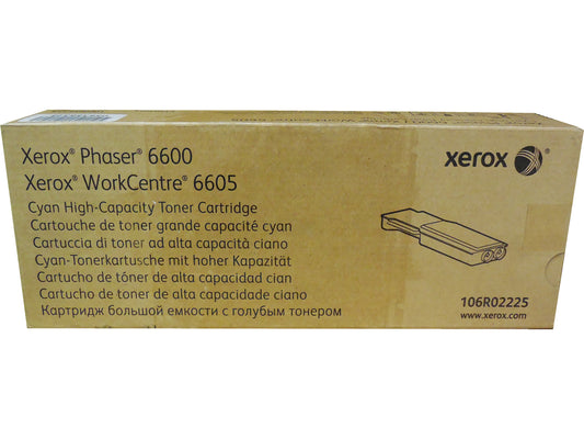 XEROX 106R02225 (106R2225) Cyan High Capacity Toner Cartridge