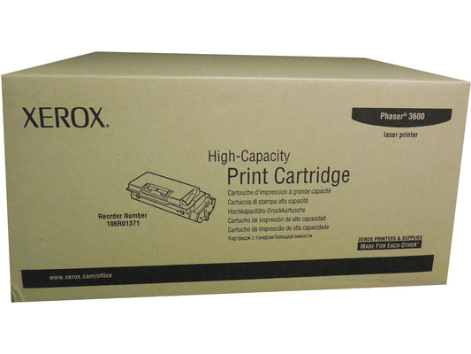 XEROX 106R01371 (106R1371) Black High Yield Toner 14k