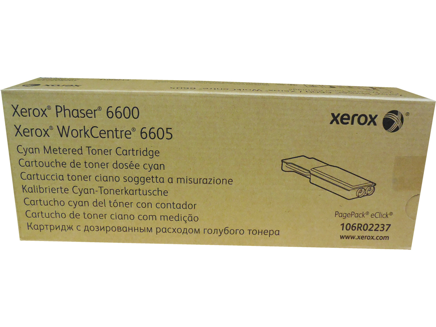 XEROX 106R02237 (106R2237) Metered Cyan Extra High Yield Toner 11k