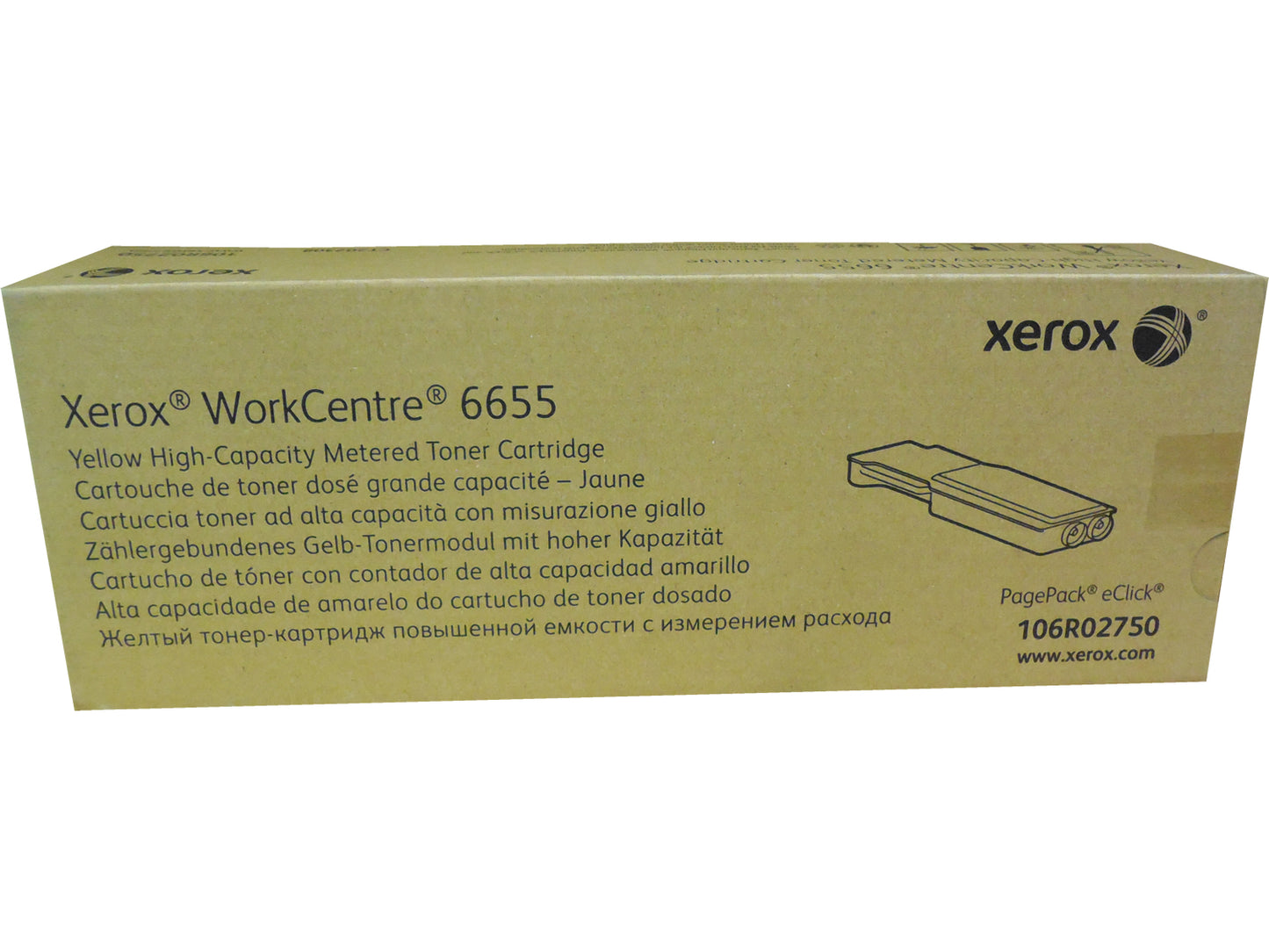 XEROX 106R02750 (106R2750) High Yield Yellow Metered Print Cartridge