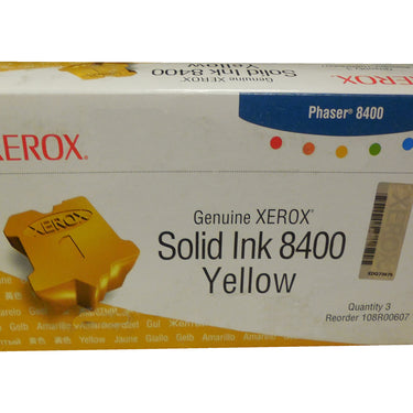 XEROX 108R00607 (108R607) Yellow Solid Ink (3 pack) 3.4k