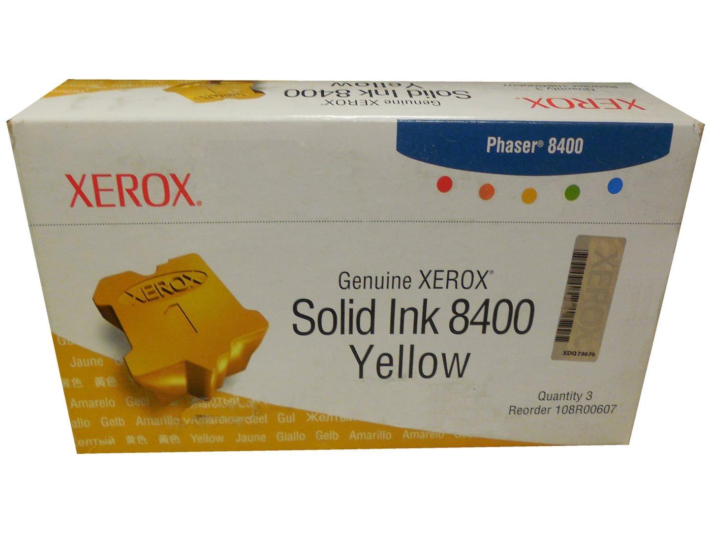 XEROX 108R00607 (108R607) Yellow Solid Ink (3 pack) 3.4k