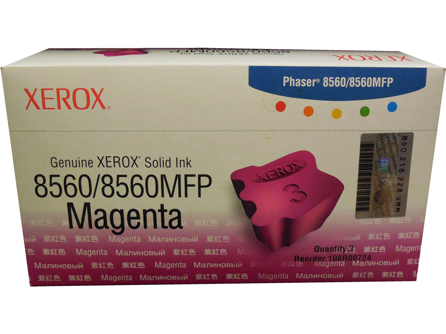 XEROX 108R00724 (108R724) Magenta Ink 3pk