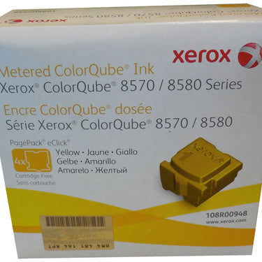 XEROX 108R00948 (108R948) Metered Yellow Solid Ink 4 Pack 8.8k