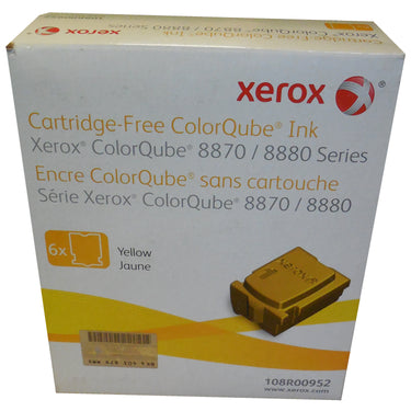 XEROX 108R00952 (108R952) Yellow Solid Ink 6 Pack 17.3