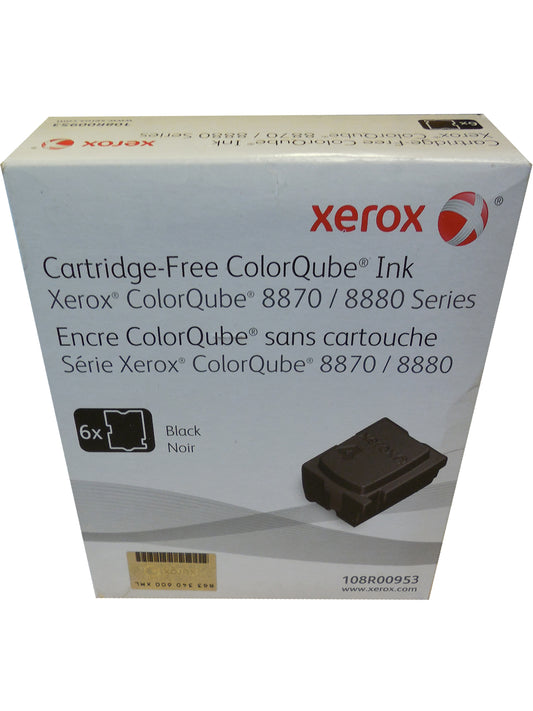 XEROX 108R00953 (108R953) Black Solid Ink 6 Pack 16.7k