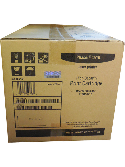 XEROX 113R00712 (113R712) Black High Yield Toner 19k