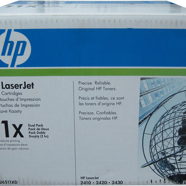 HP Q6511XD (11X) Black High Yield Toner Dual Pack