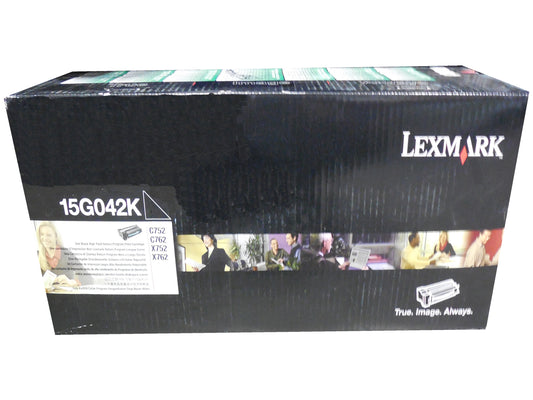 LEXMARK 15G042K Black High Yield Toner 15k