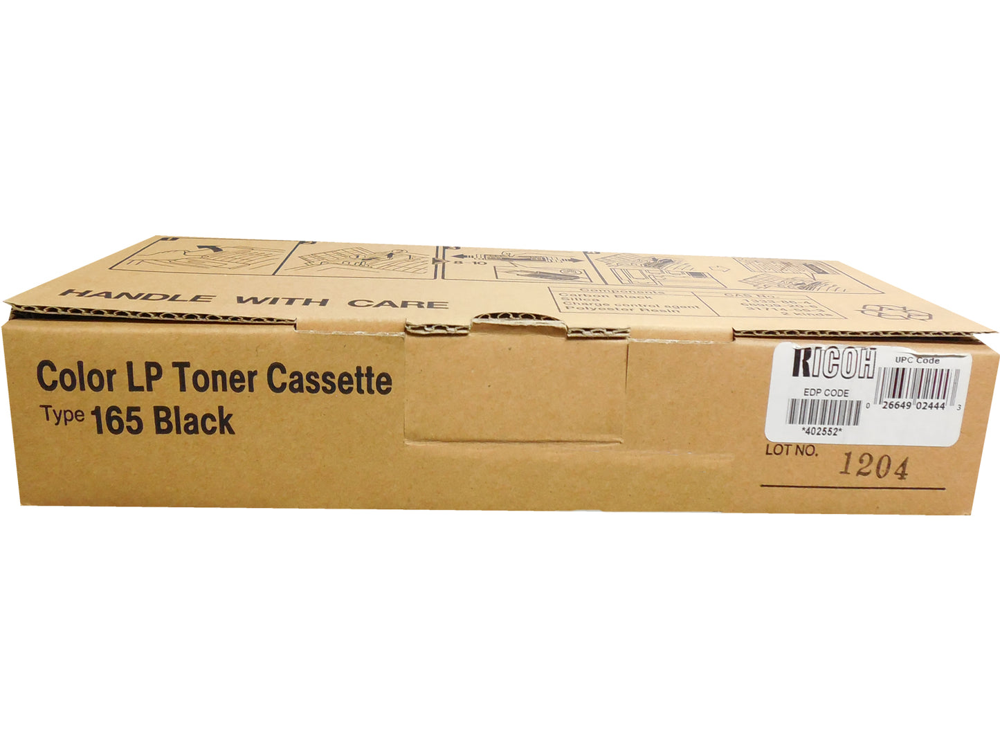 RICOH 402552 Black High Yield Toner Type 165 7k