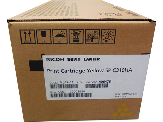 RICOH 406478 Yellow High Yield Toner 6k