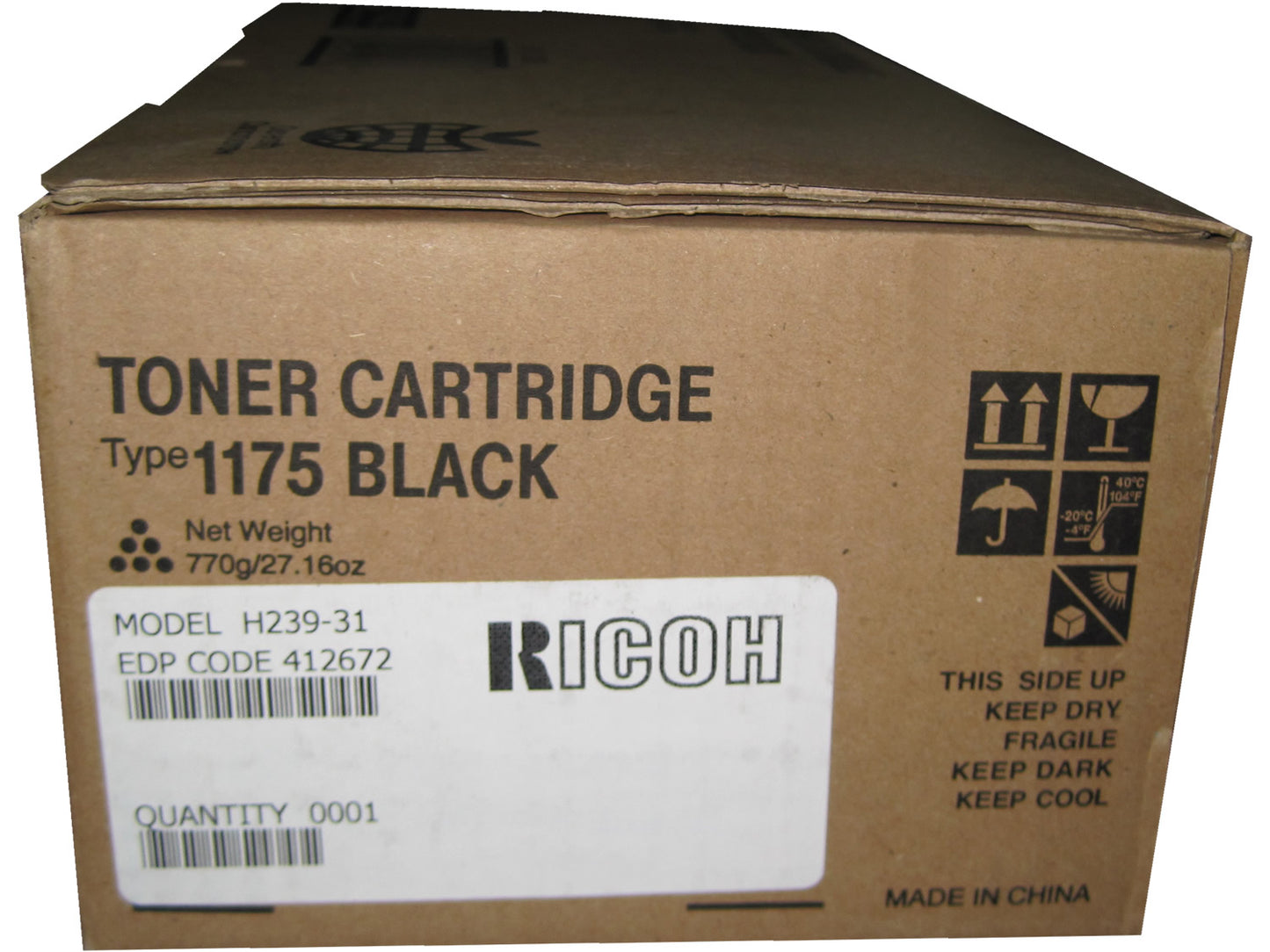 RICOH 412672 Toner Cartridge Type 1175