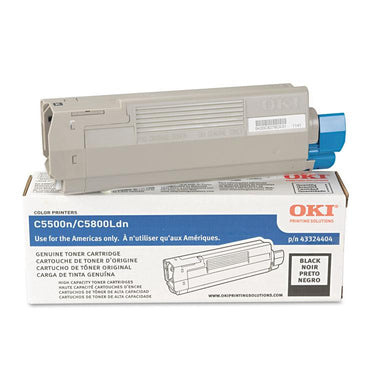OKIDATA 43324404 Black High Yield Toner Type C8 5k