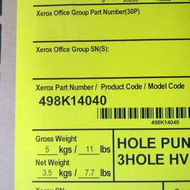 XEROX 498k14040 3 Hole Punch Kit 100-Sheet