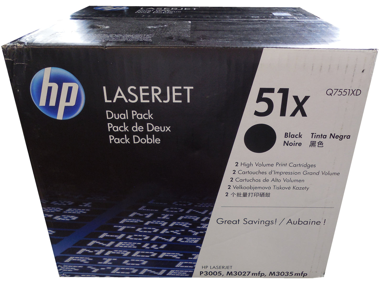 HP Q7551XD (51X) Black High Capacity Toner Dual Pack