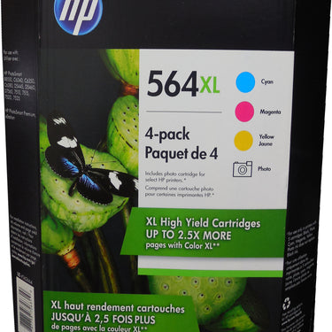 HP D8J62BN (564XL) High Yield Ink Combo 4-Pack