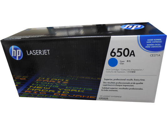 HP CE271A (650A) Cyan Toner 15k