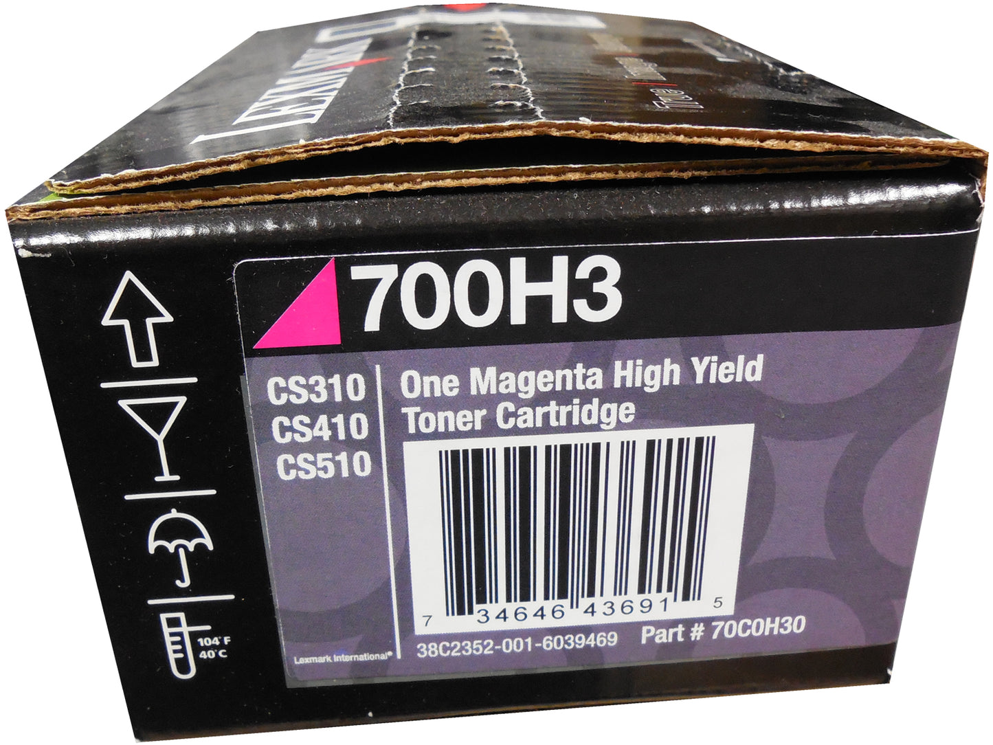 LEXMARK 70C0H30 (700H3) High Yield Magenta Toner Cartridge