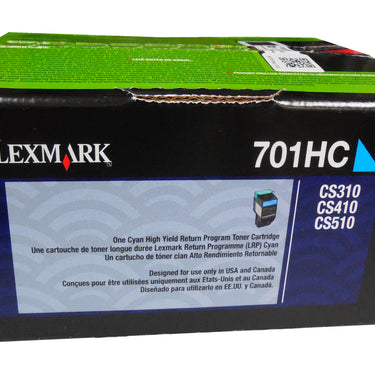 LEXMARK 70C1HC0 Cyan High Yield Return Program Toner 3k
