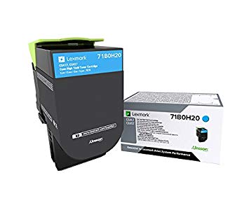LEXMARK 71B0H20 Cyan High Yield Toner Cartridge