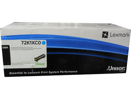 LEXMARK 72K1XC0 Cyan Toner Cartridge