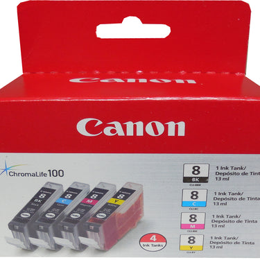 CANON CLI-8 (0620B010AA) (4 Pack) KCMY