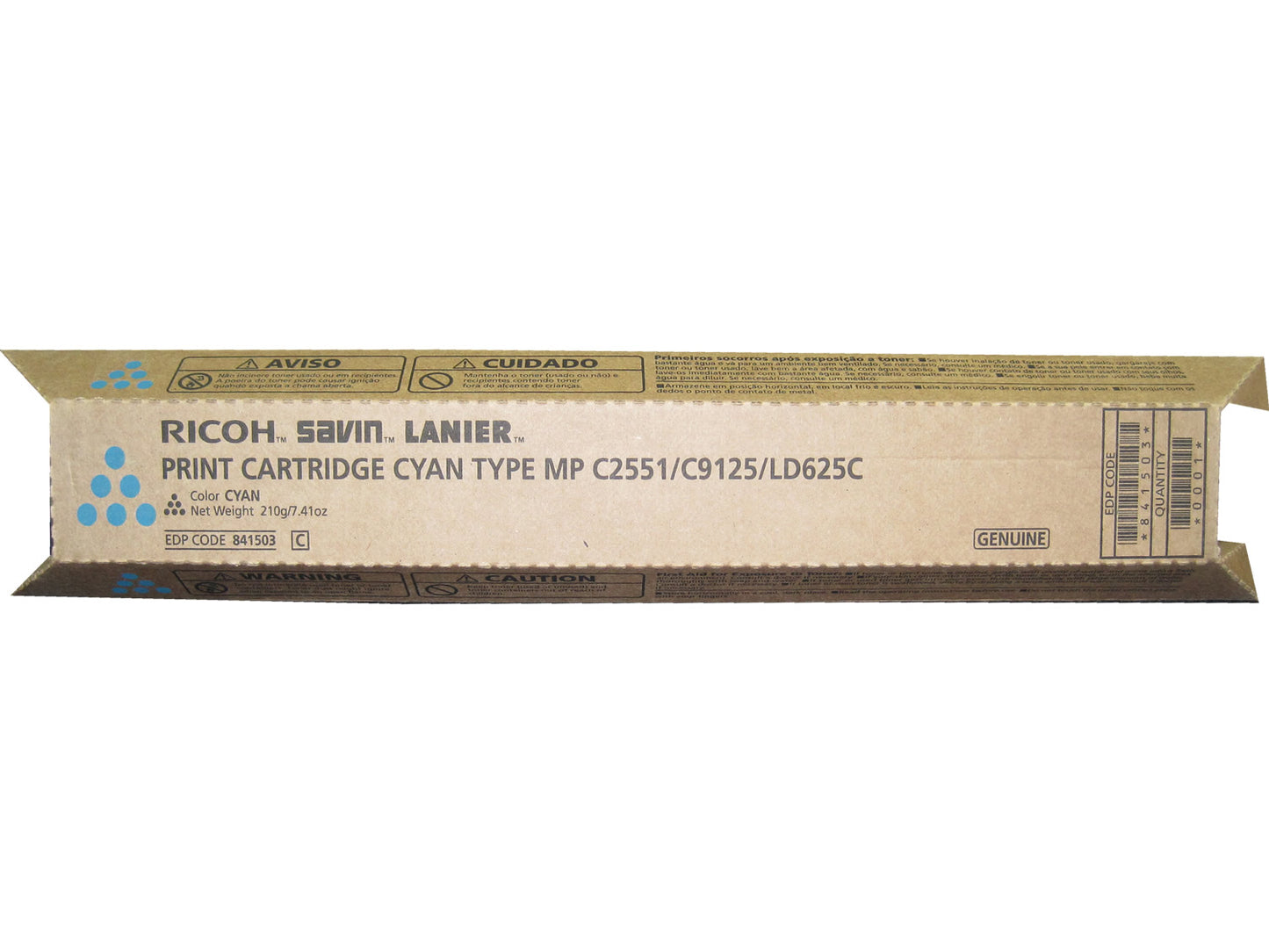 RICOH 841503 Cyan Toner Type MP 9.5k