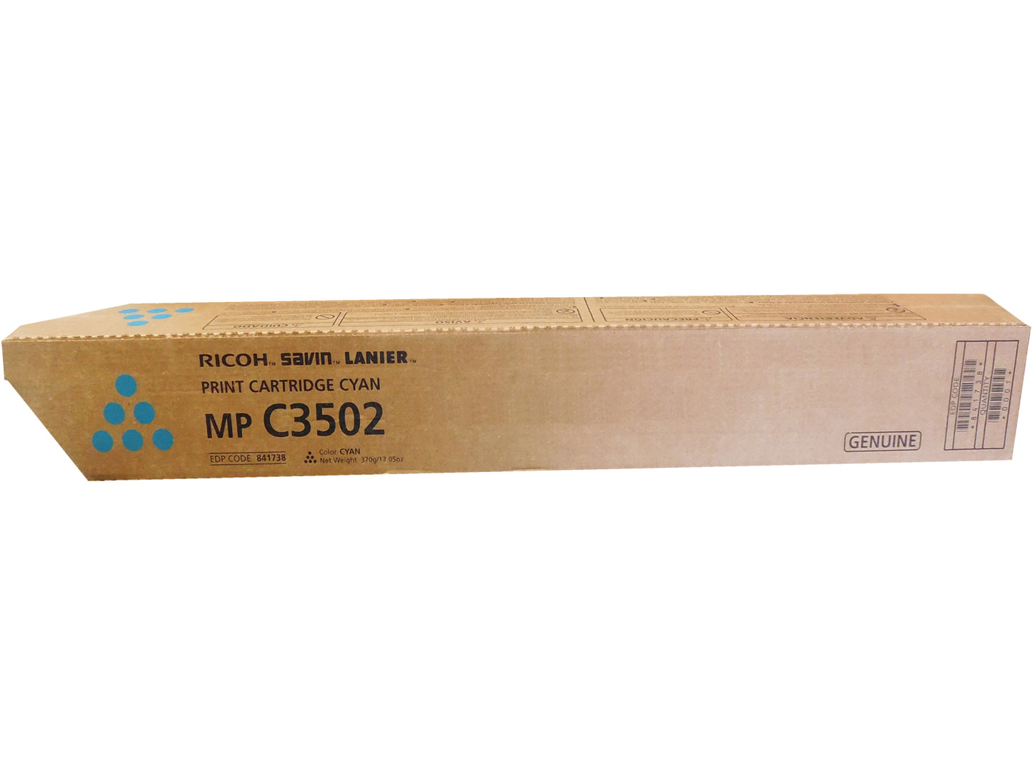 RICOH 841738 Cyan Toner 18k