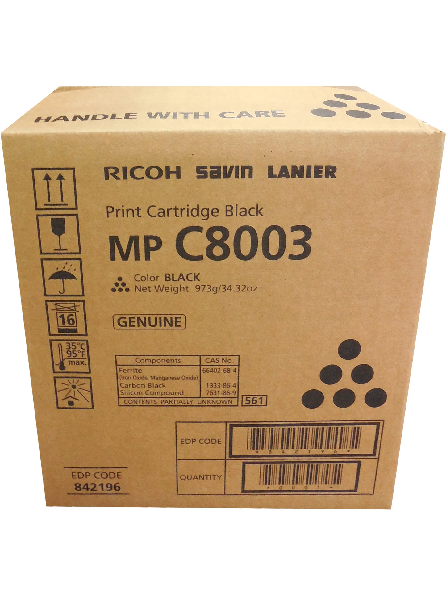 RICOH 842196 Black Toner Cartridge