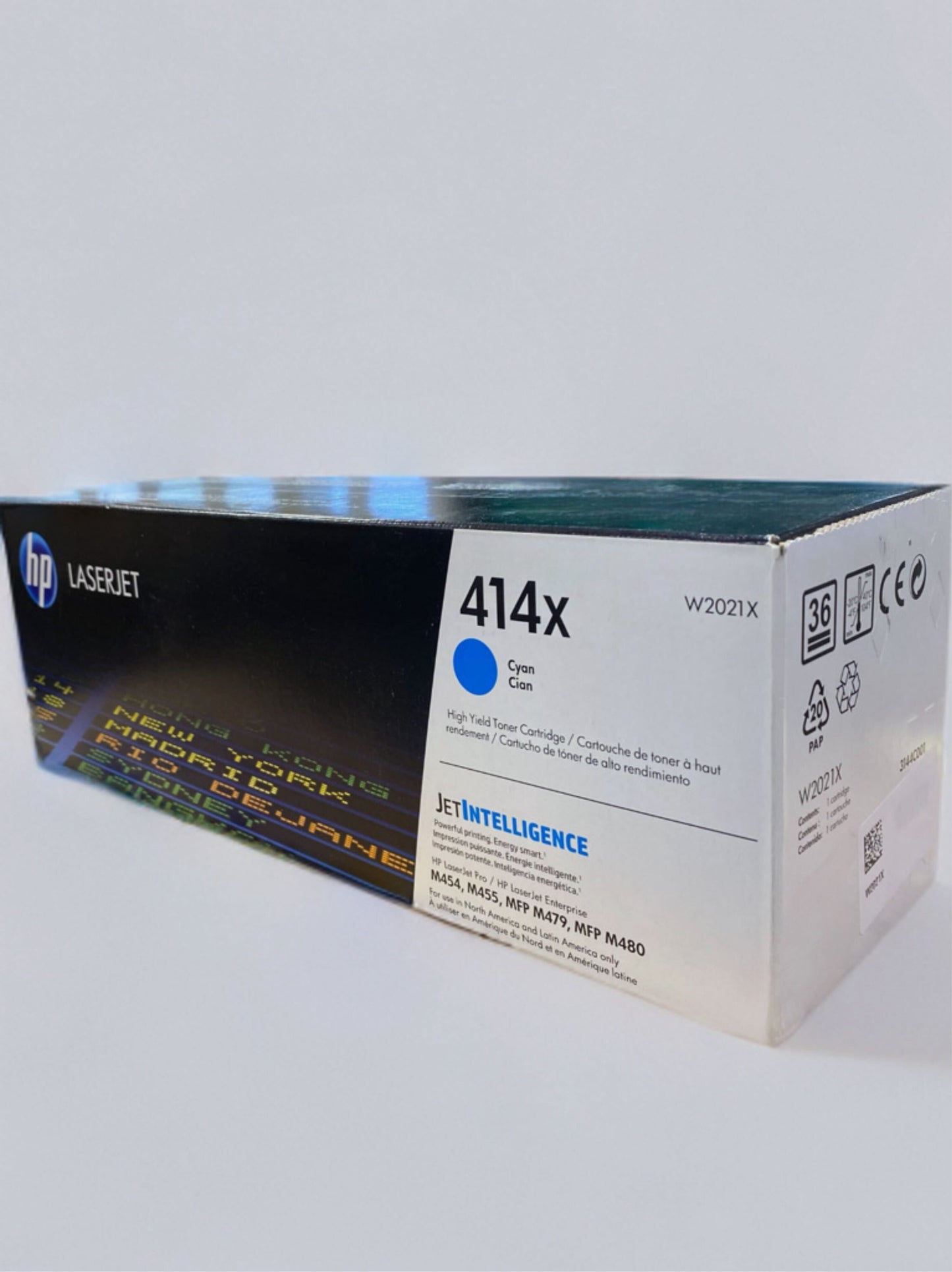 HP W2021X (414X) Cyan High Yield Toner Cartridge