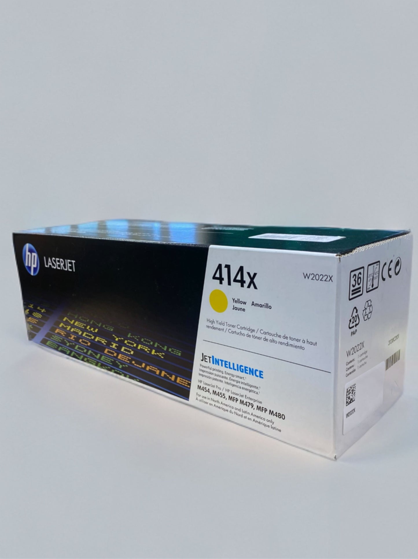 HP W2022X (414X) Yellow High Yield Toner Cartridge