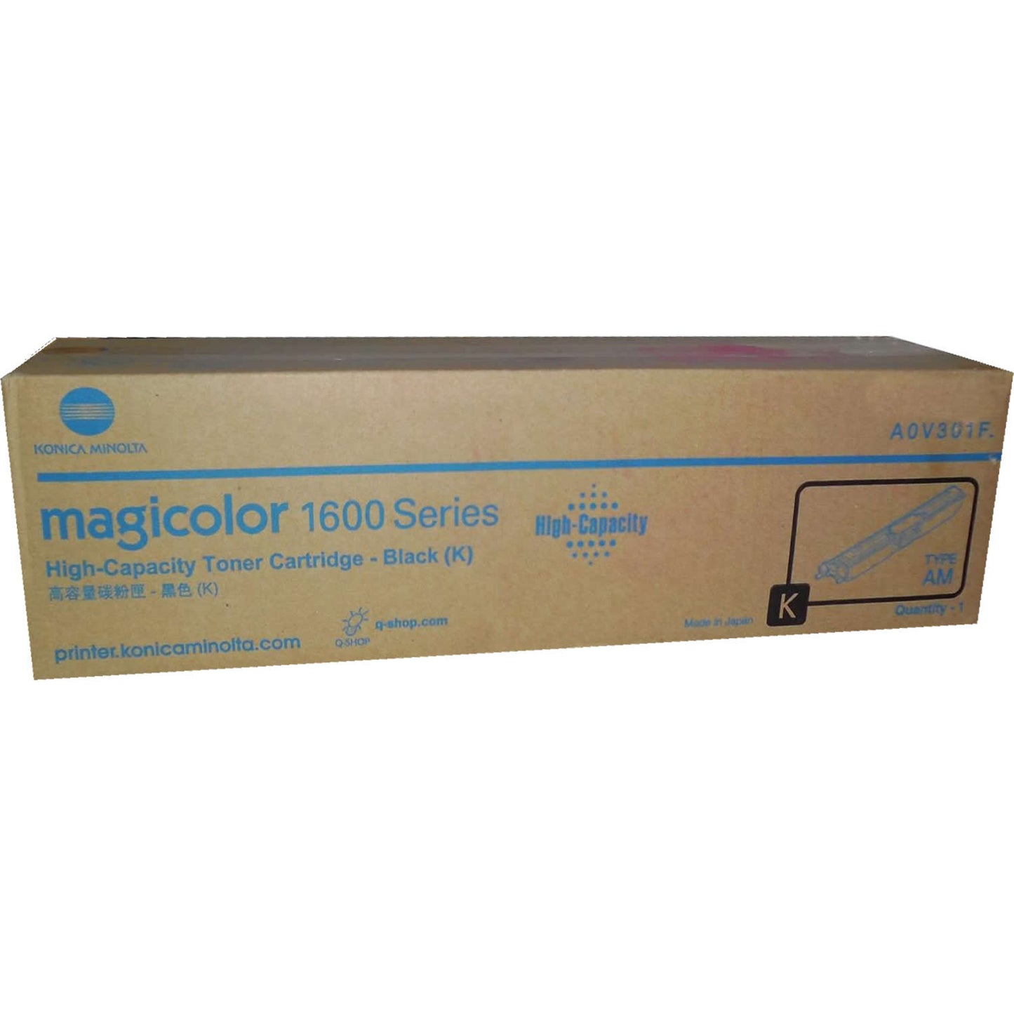 KONICA MINOLTA A0V301F Black High Yield Toner