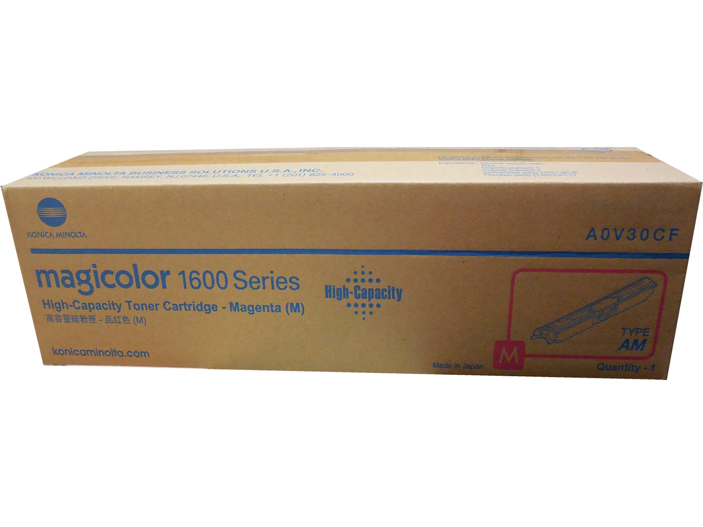 KONICA MINOLTA A0V30CF Magenta High Yield Toner 2.5k