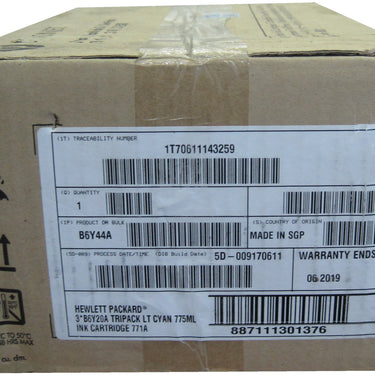 HP B6Y44A (771A) Light Cyan Ink (3pk) 775ml X 3