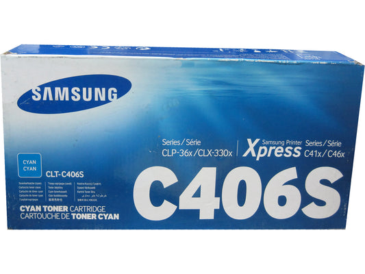 SAMSUNG CLT-C406S Cyan Toner 1k